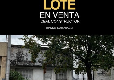 Lote con casa a demoler. IDEAL CONSTRUCTOR.